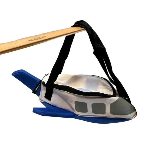 Razzle Airplane Child Lunch Bag Strap Wings Blue White  Super Fun - Picture 2 of 9